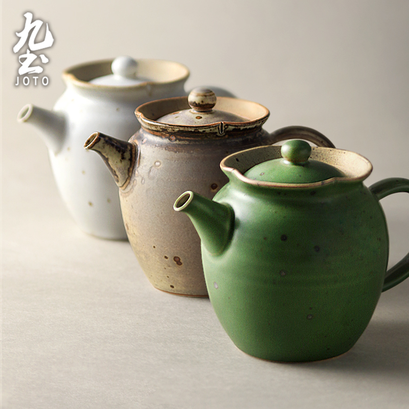 九土日式手工粗陶茶壺_CHR0604