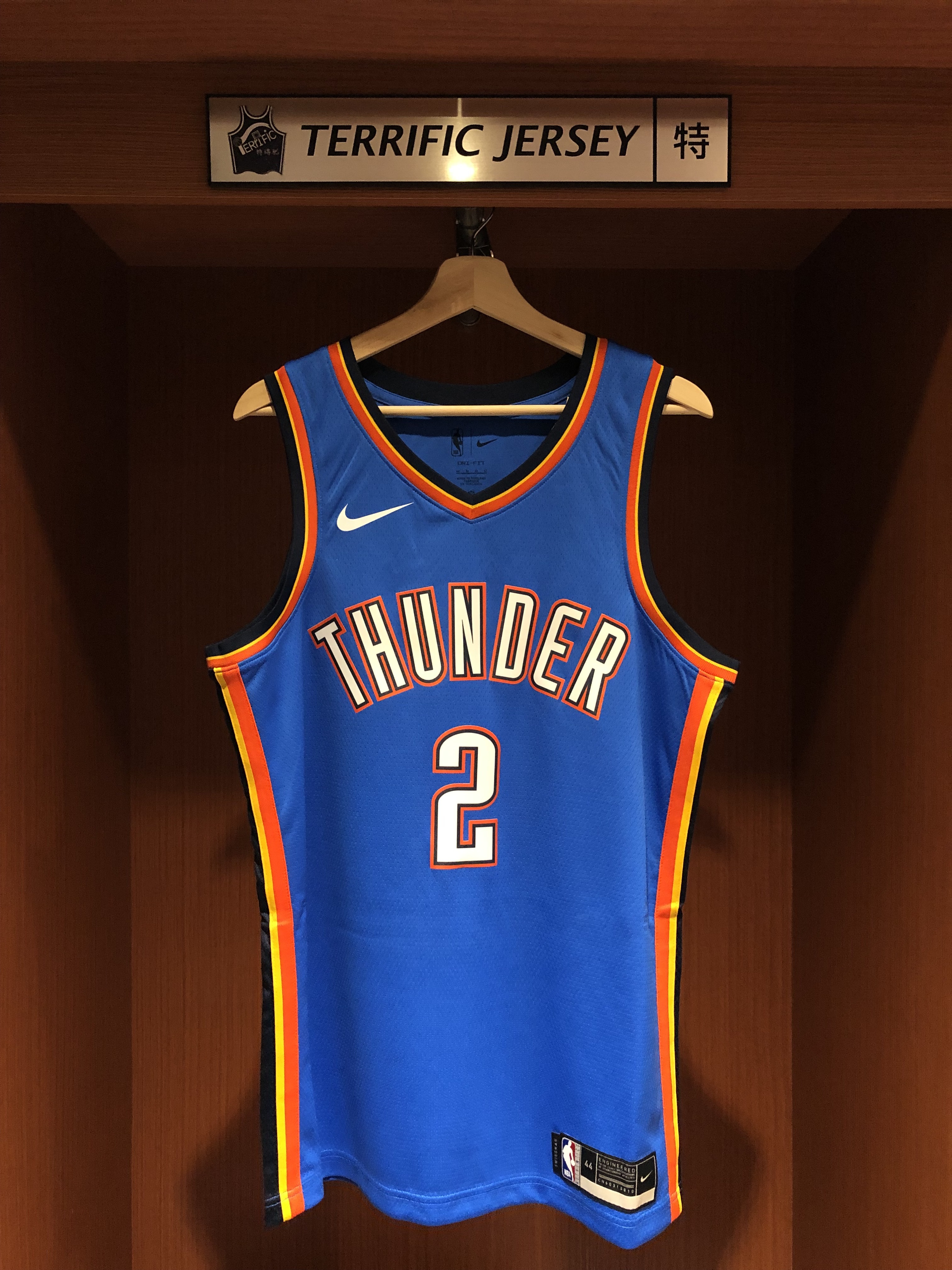 NBA球衣 Shai Gilgeous-Alexander 奧克蘭荷馬雷霆藍 Icon Nike Swingman 球迷版 熱轉印 全新