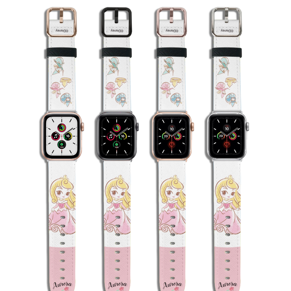 Disney-Apple Watch Band-Leather Series-Cute Aurora