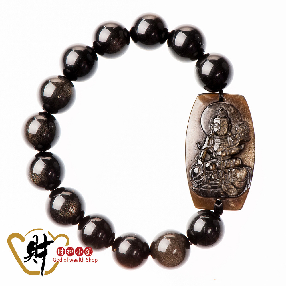 【財神小舖】生肖龍、蛇(普賢菩薩)本命佛-金曜石手鍊12mm(13顆) (含開光) (廠商直出、不參加免運及滿額贈優惠)
