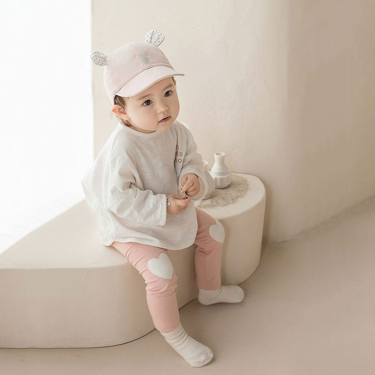 粉嫩愛心內搭褲