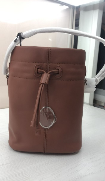 [S] TRUSSARDI 76B00201_2P000202 NAPPA LEATHER BUCKET BAG,BROWN, 8051932413330 (STJ40)