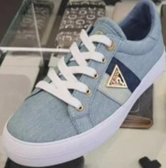 [S] GUESS GWINNE3 SHOES,BLUE, FLOGW3DEN12-BLUE (SGU127)