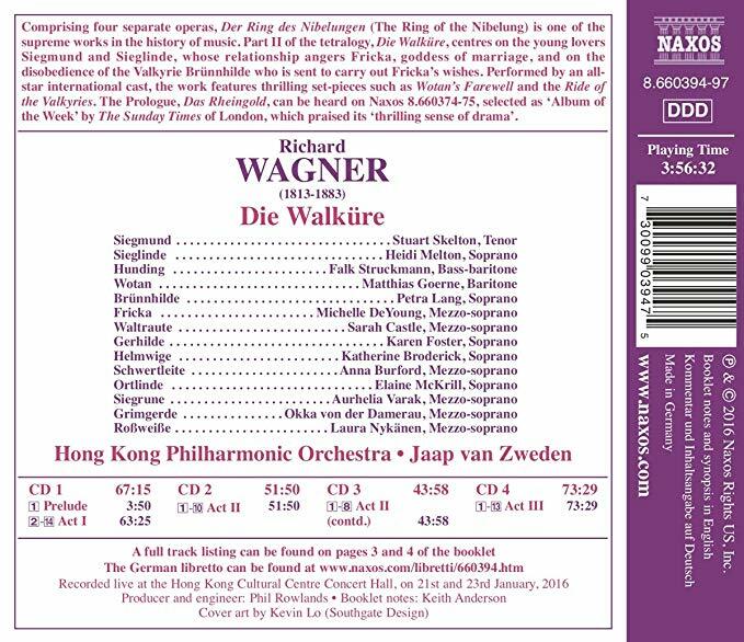 Wagner: Die Walkure [Matthias Goerne; Michelle DeYoung; Stuart Skelton; Heidi Melton; Petra Lang; Hong Kong Philharmonic
