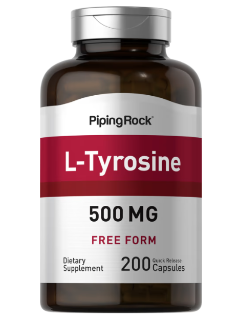 【Piping Rock】現貨 L-Tyrosine 左旋酪氨酸 500mg*200顆 -左旋酪胺酸