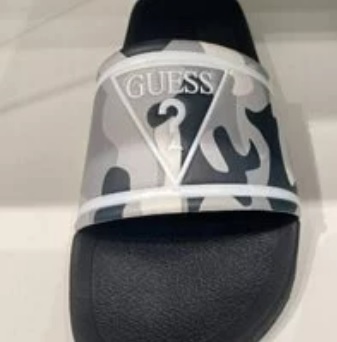 [S] GUESS ELVERN SLIDES,GREY, FM0ELVELE19-GREY (SGU129)