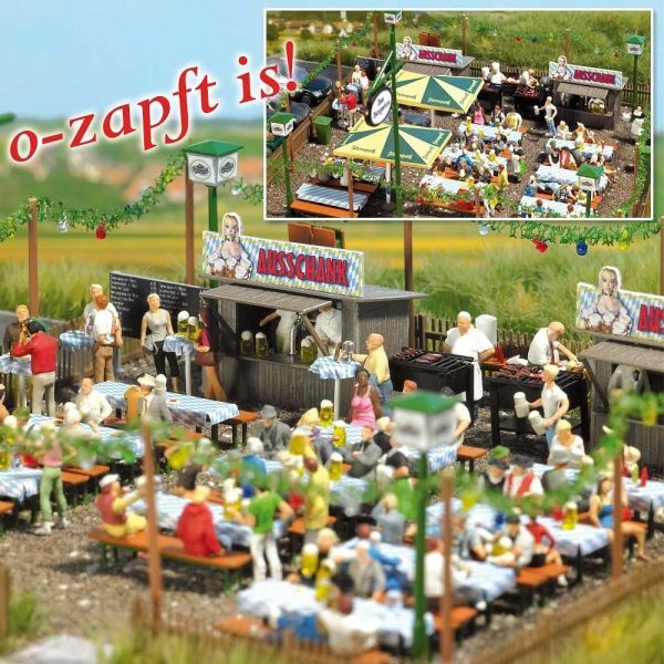 Busch 1046 HO scale, Beer Garden Set