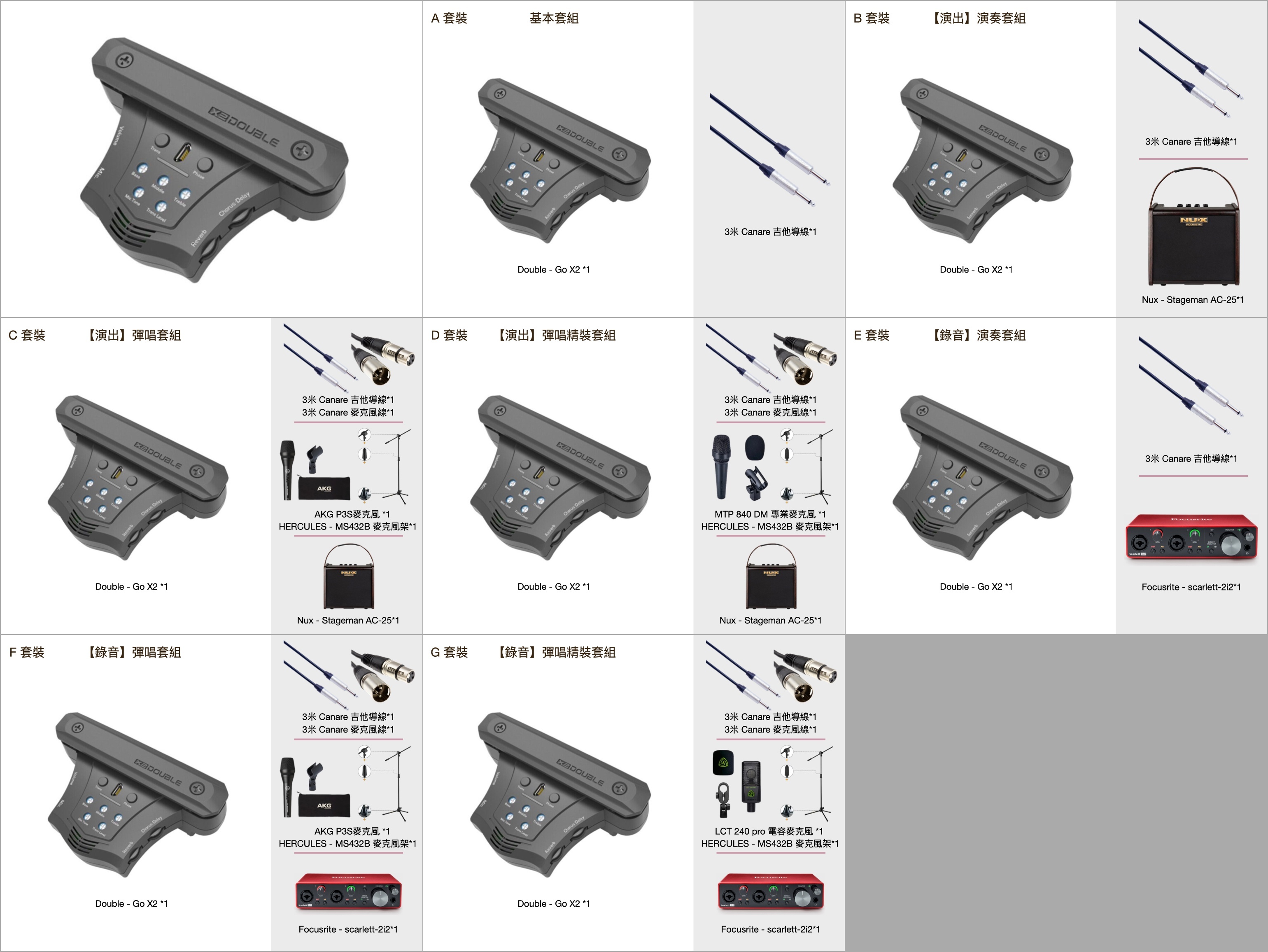 Double Go X2 木吉他拾音器 加震拾音器 內建空間效果 可收敲板 CP值高 pickup