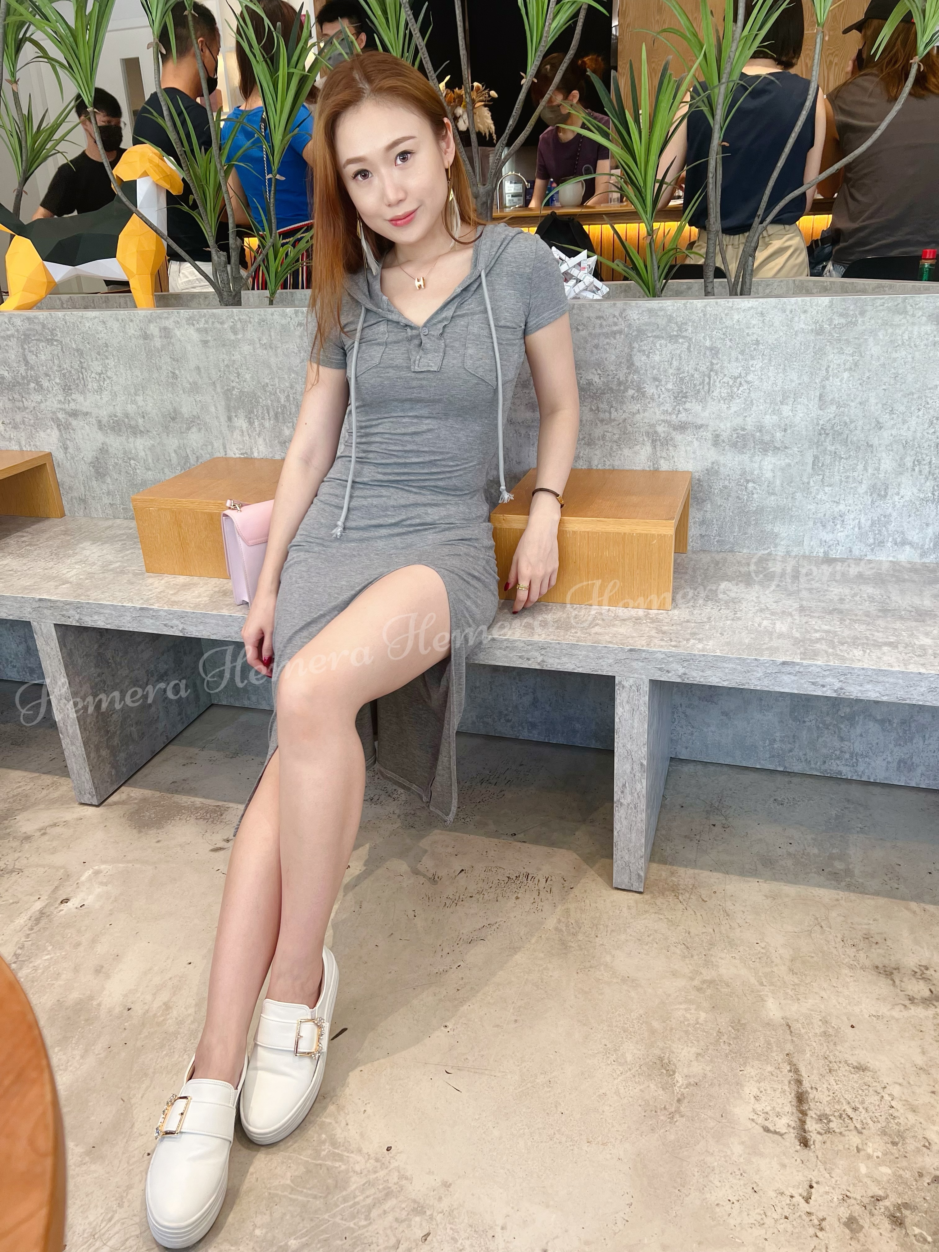 Casual cotton skirt with hat DR22S0827