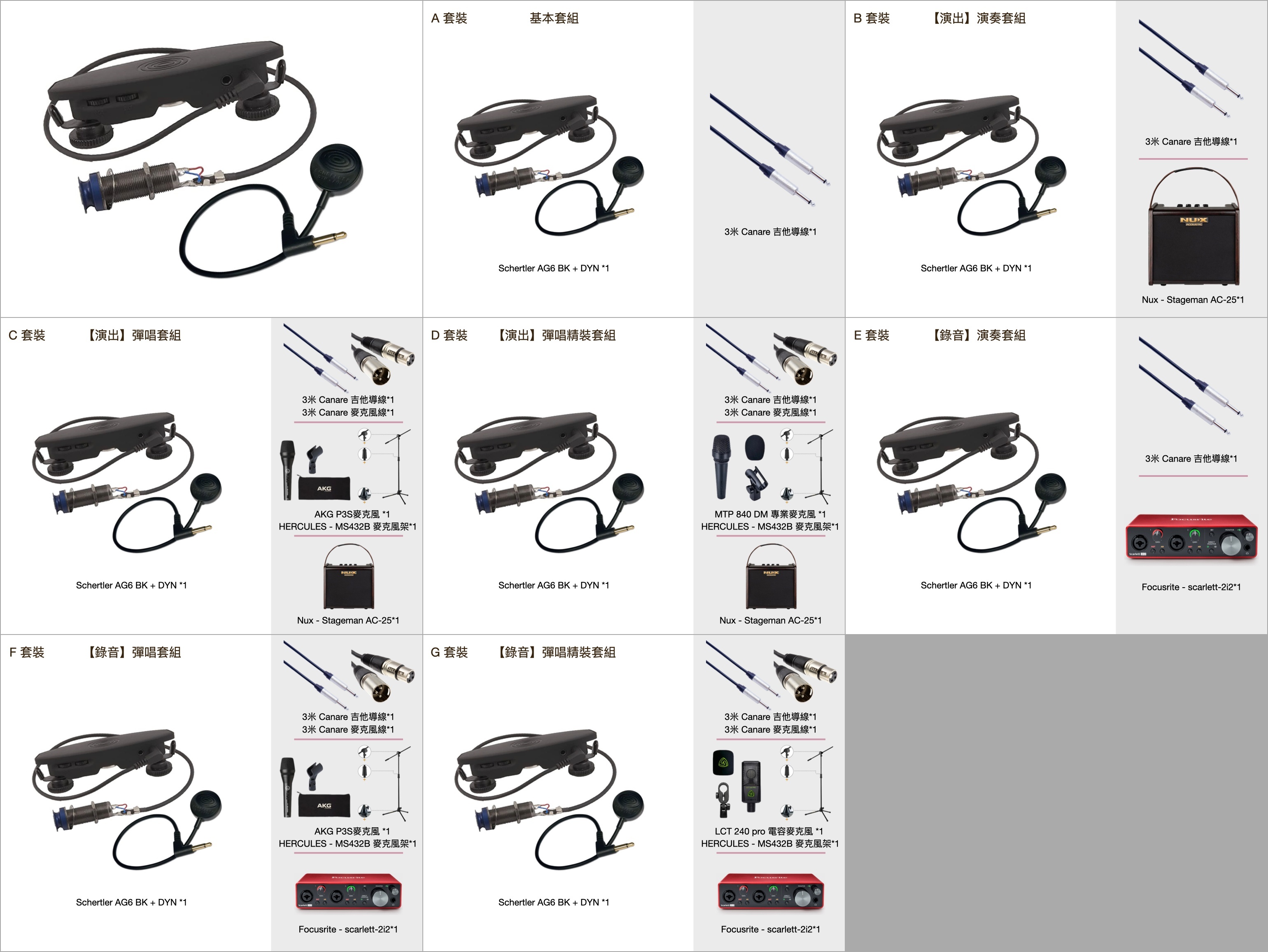 Schertler AG6 BK + DYN 木吉他拾音器 雙系統拾音器 還原度高