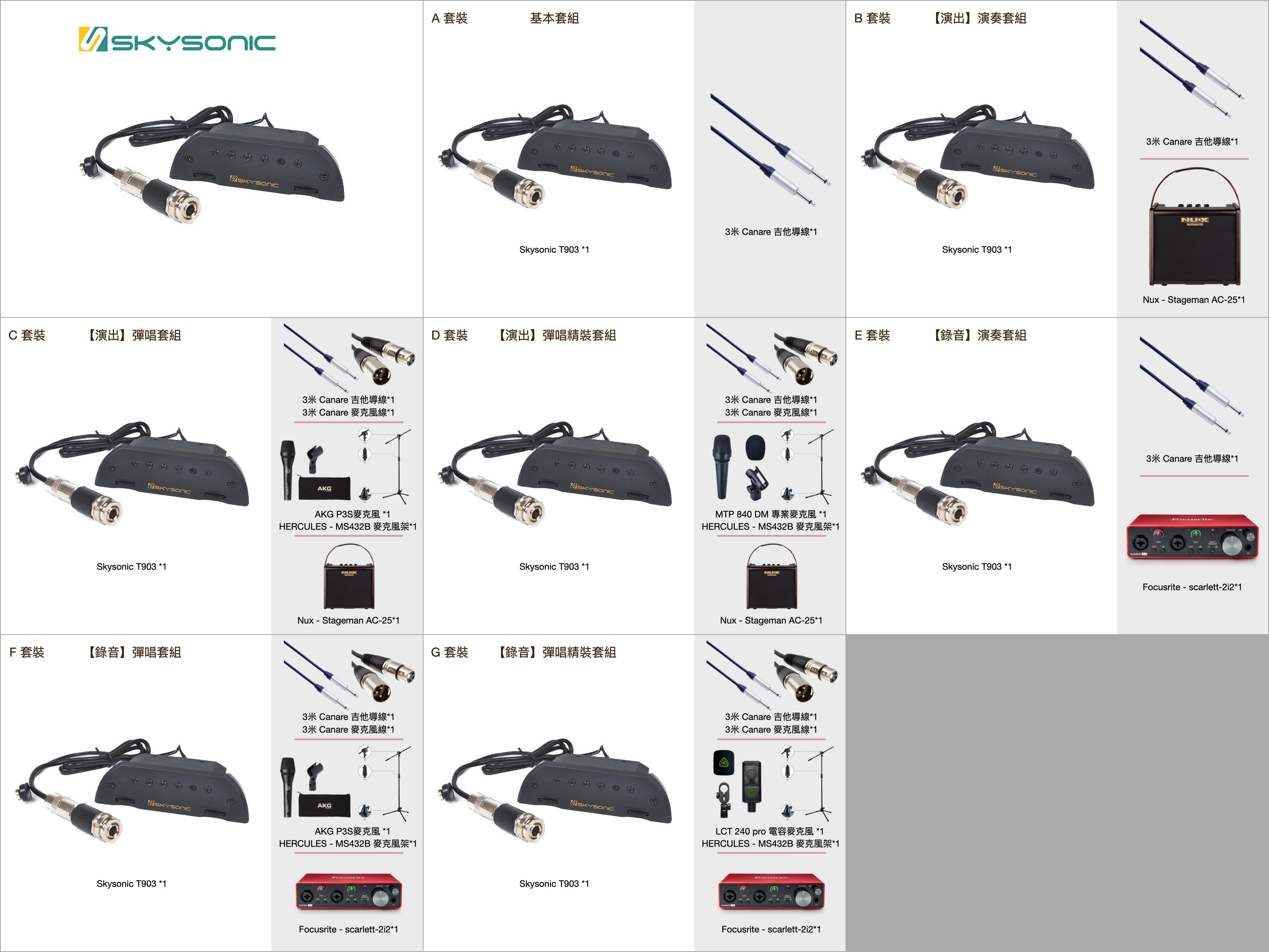 Skysonic - T903 木吉他拾音器 雙系統拾音器 可收敲板 pickup 第 5 張圖片｜三峽吉他 / Bass