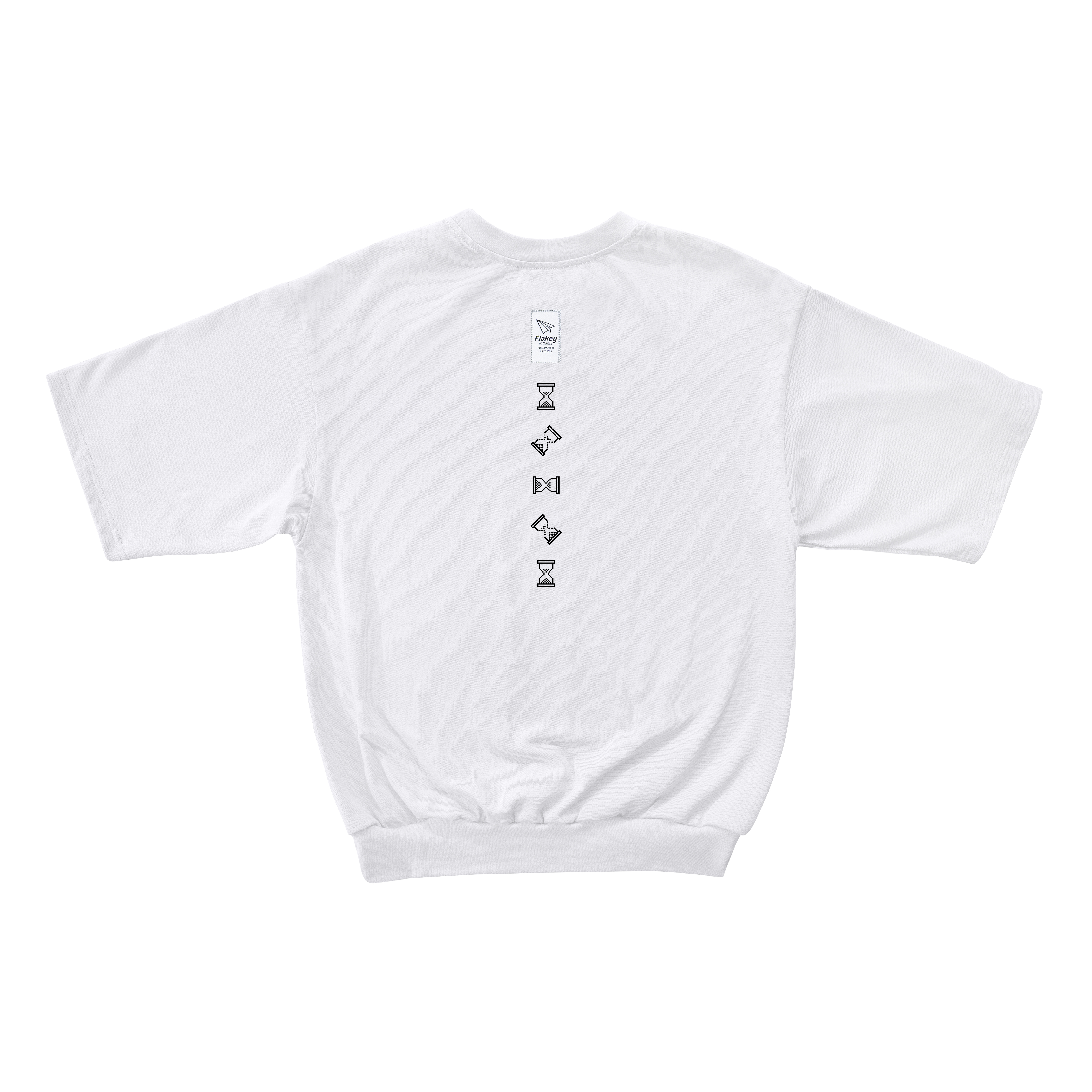 LOADING Tee ( 白 : 寬鬆束腳剪裁 )