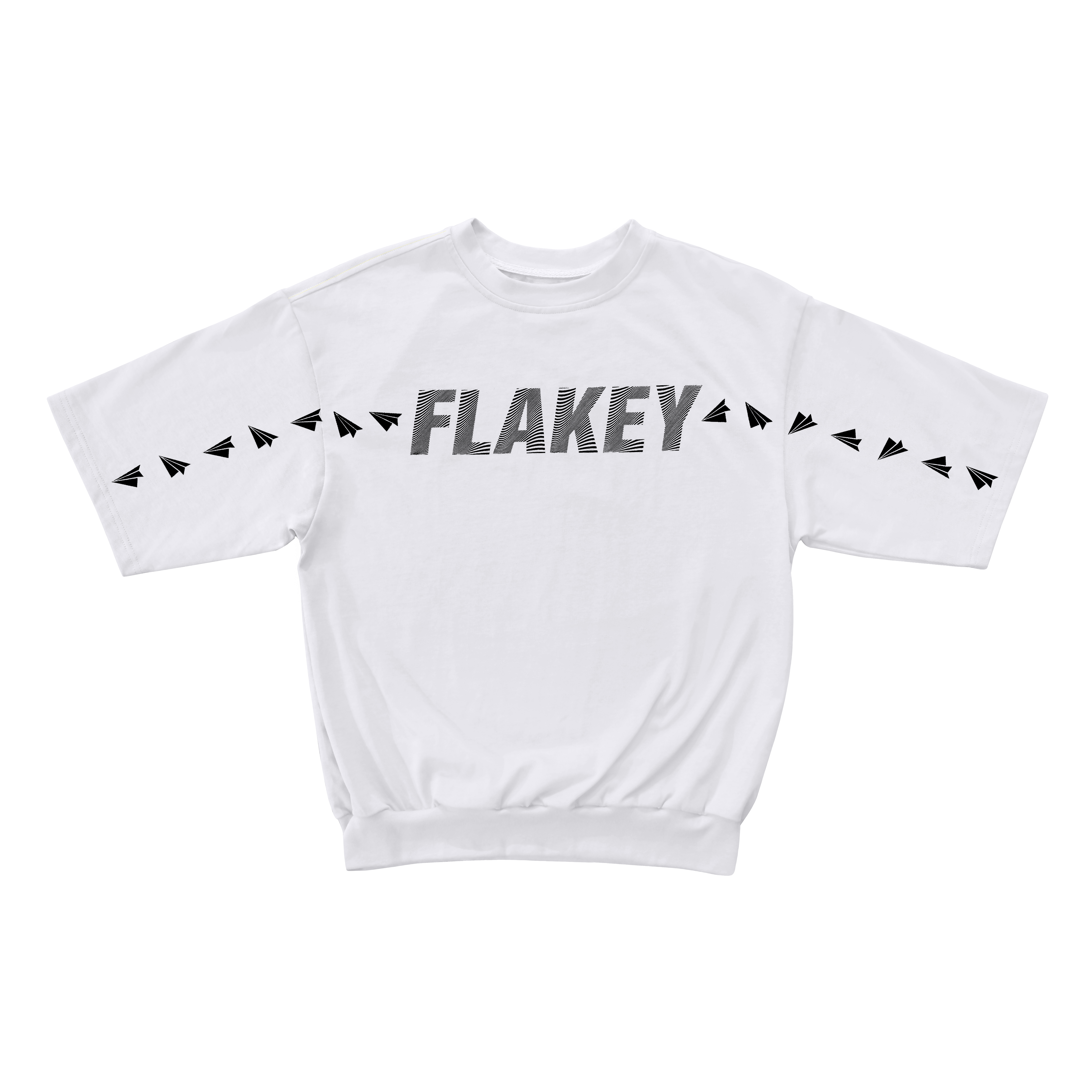 FLAKE ON YOU Tee ( 白 : 寬鬆束腳剪裁 )