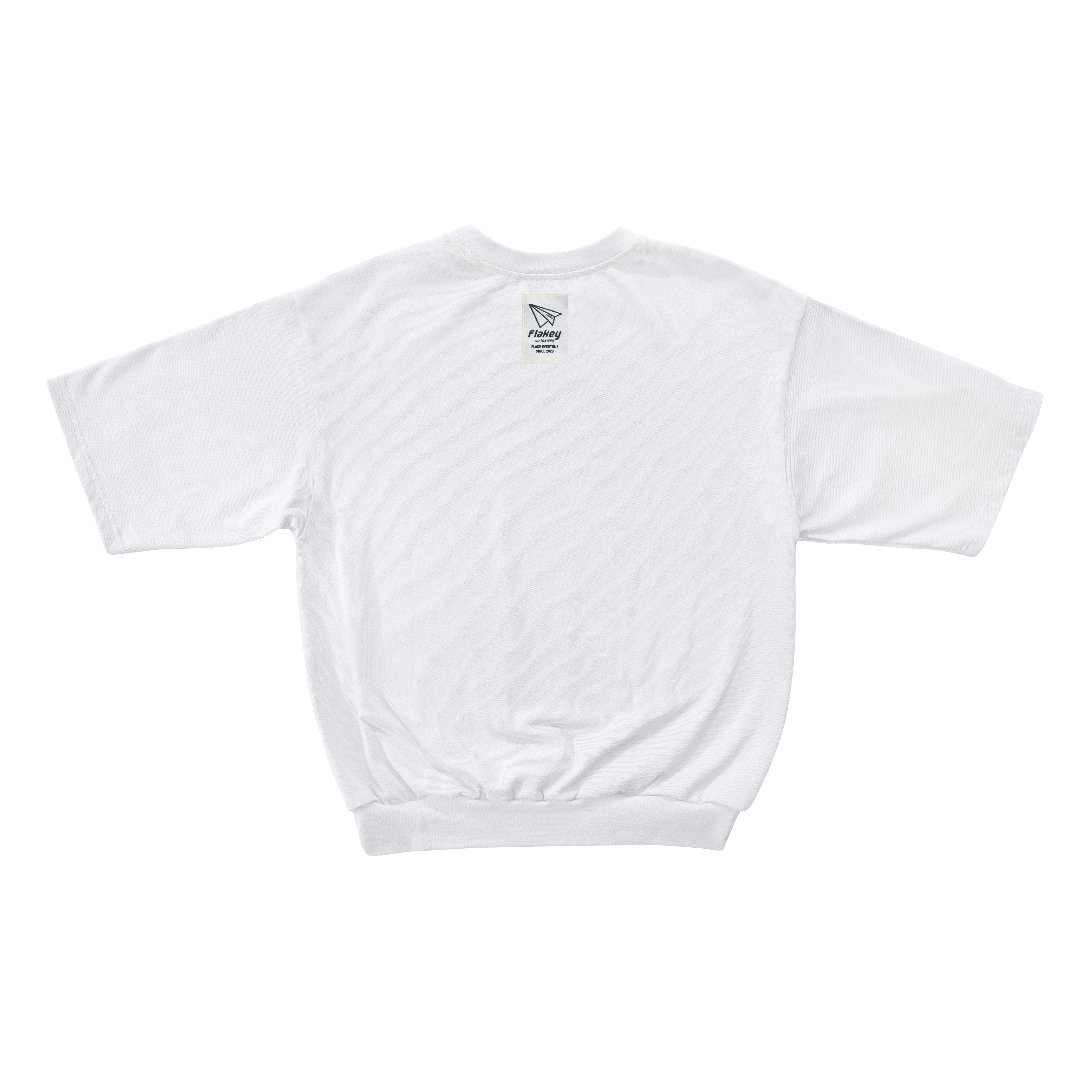 FLAKE ON YOU Tee ( 白 : 寬鬆束腳剪裁 )