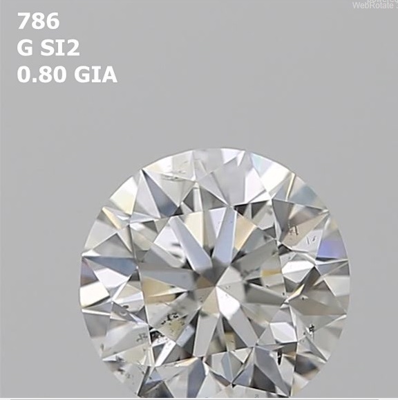 Round  0.80  G  SI2   EX  EX  EX  N