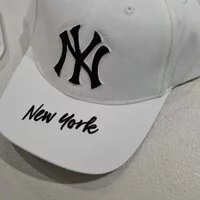 [S] MLB KIDS BRIM NEW BASIC SIGN BASEBALL CAP NEW YORK YANKEES, WHITE, 72CP21911-50W (SMLB134)