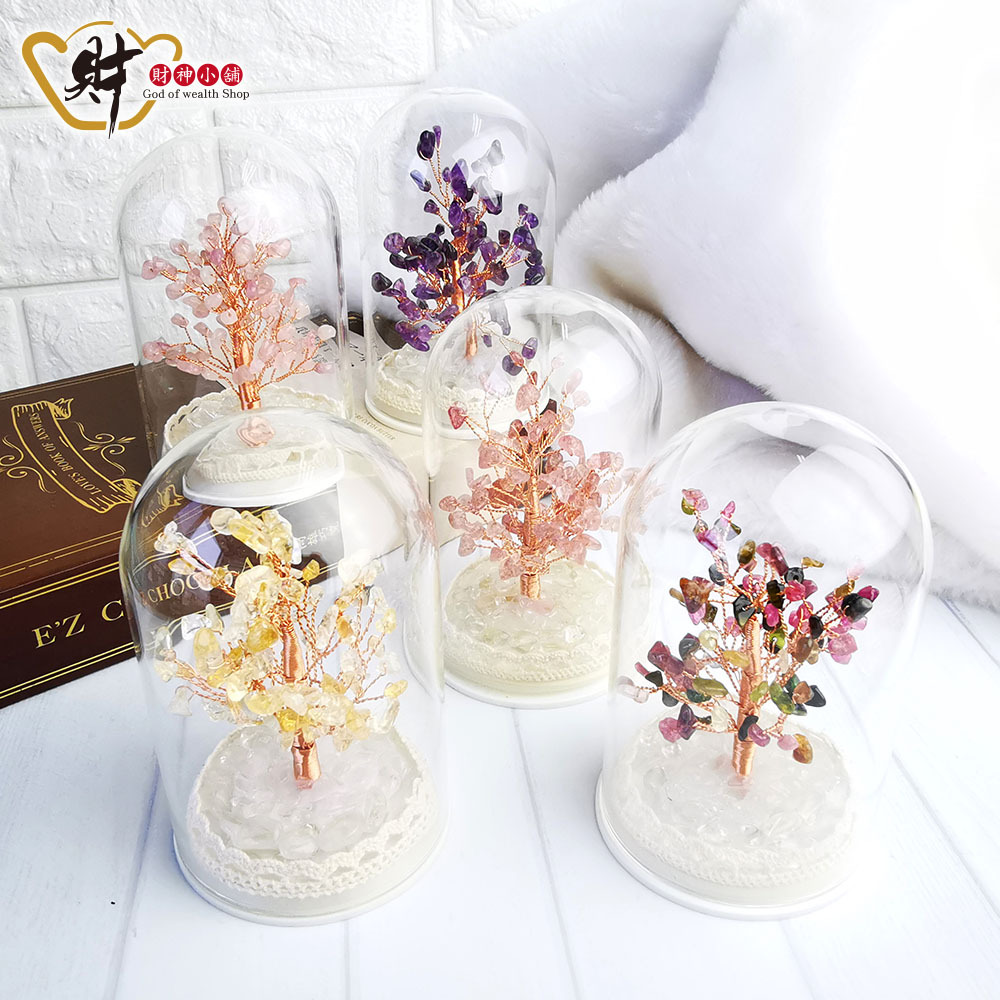 【財神小舖】發光水晶發財樹 (含開光) (廠商直出、不參加免運及滿額贈優惠)