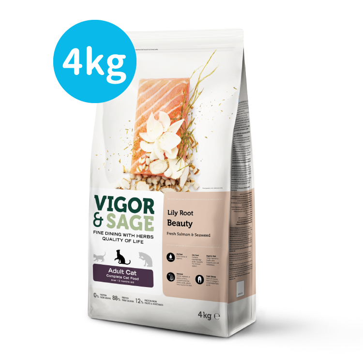 Vigor & Sage丨百合美毛成貓糧 4kg