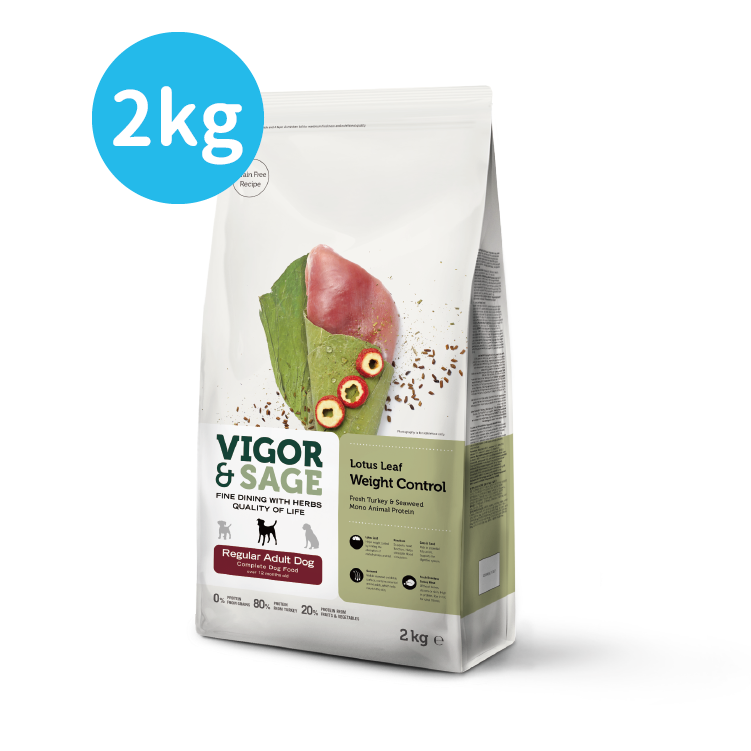 Vigor & Sage丨荷葉控制體重全犬種成犬糧 2kg