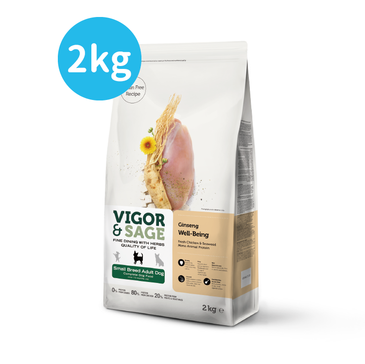Vigor & Sage丨人參健體小型成犬糧 2kg