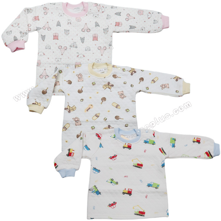 Koma Land: 嬰兒夾絲肩鈕長袖衫 BE6074 (2 及 4 碼)