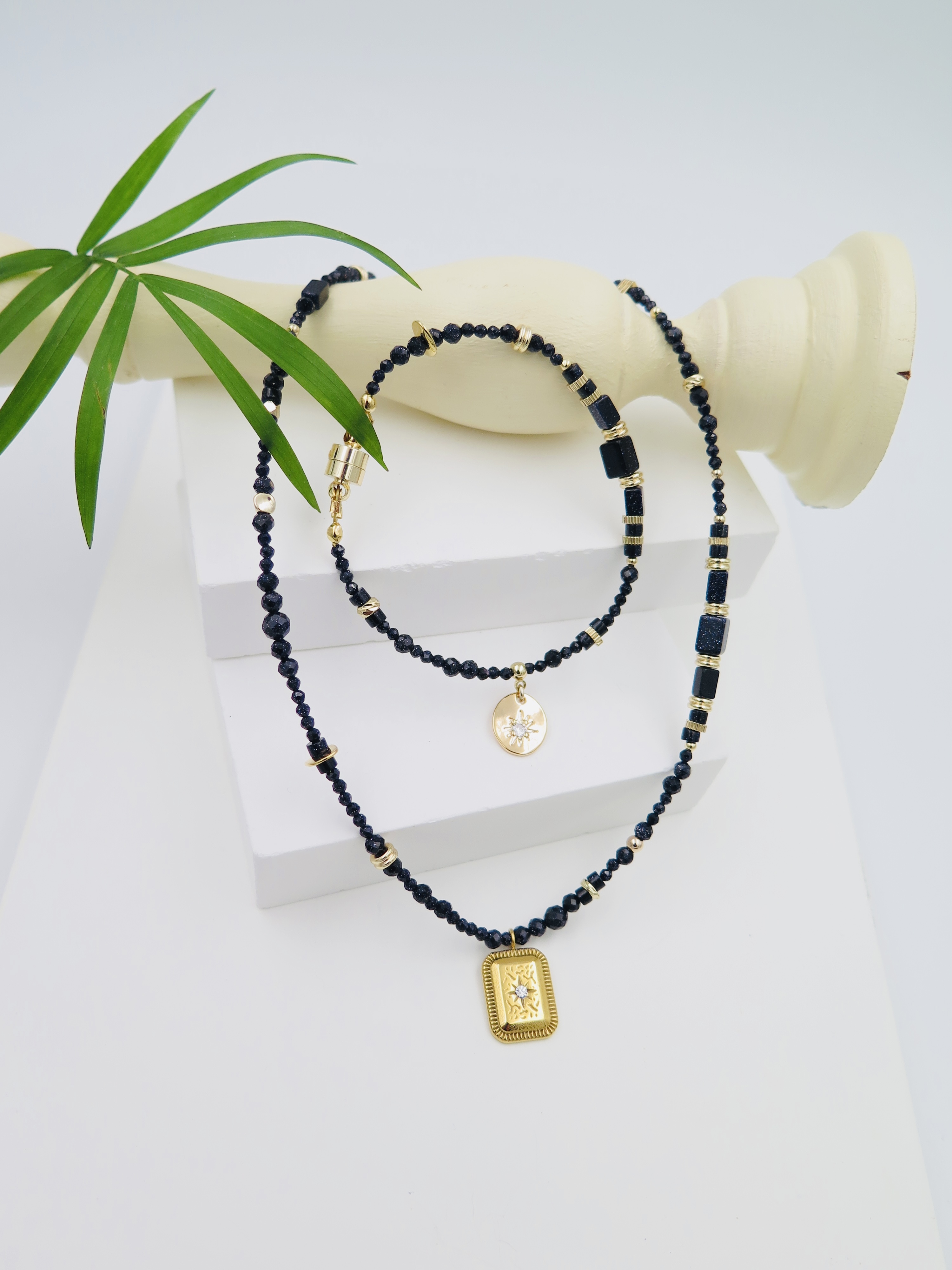 COLE COOL blue sand stone necklace tailor made for her