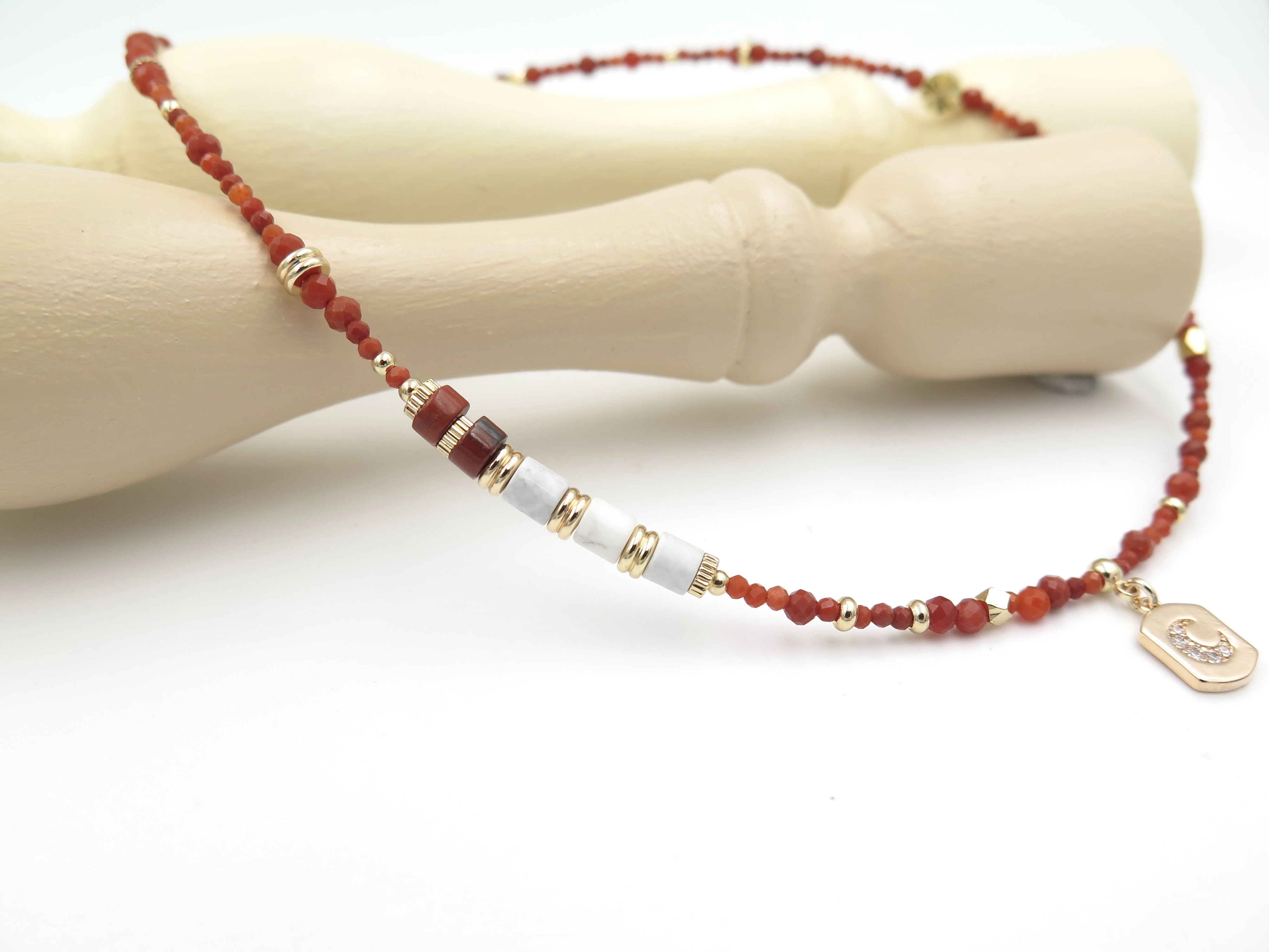 COLE COOL natural South red agate necklace tailor made for her