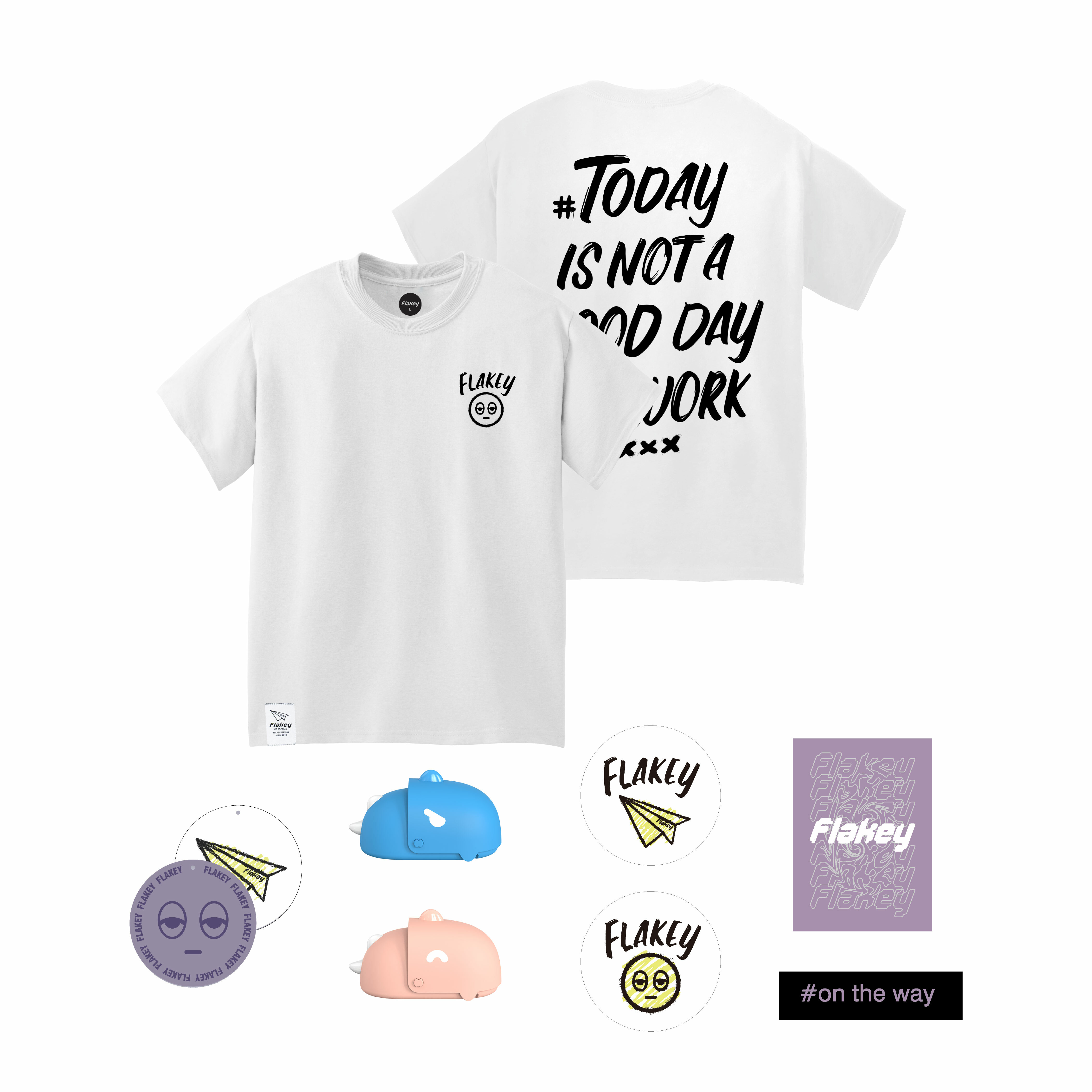 NOT A GOOD DAY Tee ( 白 : Kids Size 120 -140 )