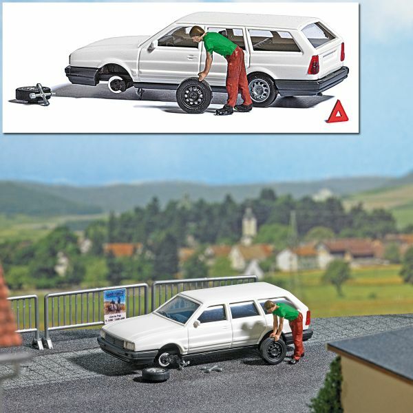 Busch 7827 HO規 Blowout 修車情境