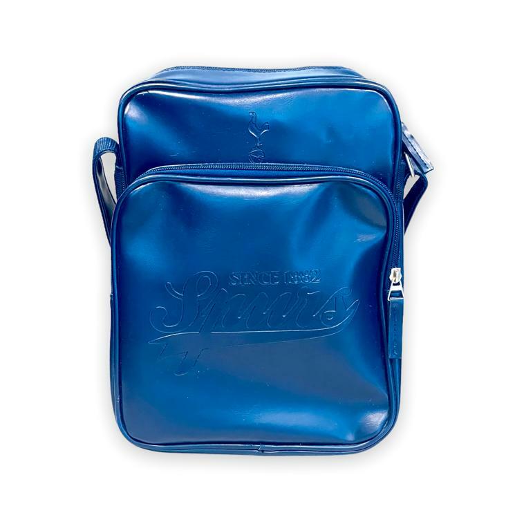 熱刺深藍色暗花會徽斜孭袋