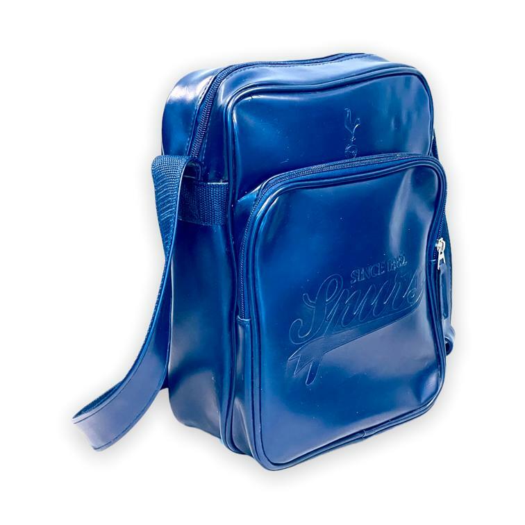 熱刺深藍色暗花會徽斜孭袋