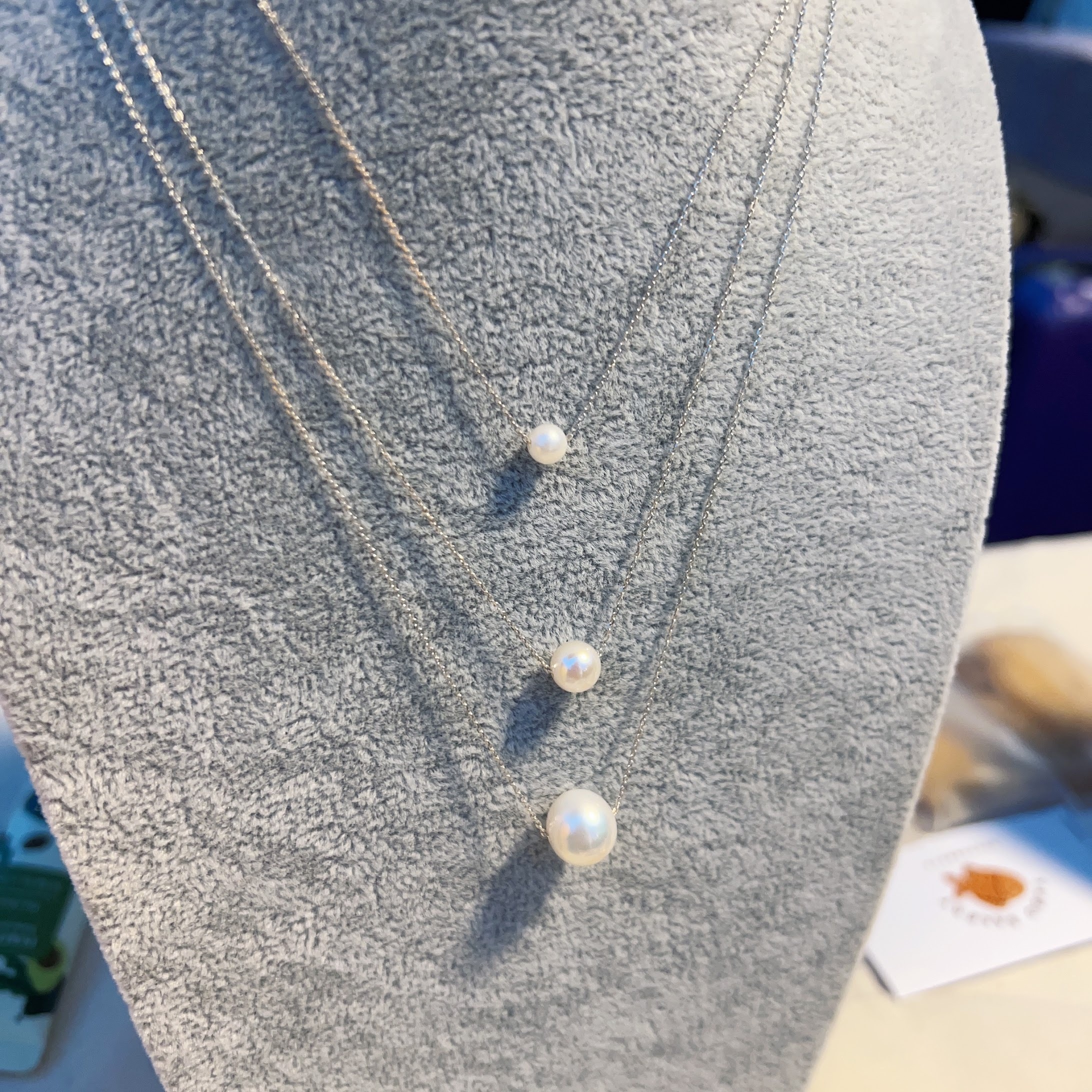 單顆珍珠項鍊－925銀鍊款