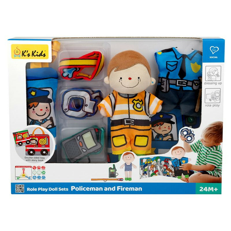 K's Kids 小穎換裝系列 – 警察與消防員(Role Play Sets – Policeman & Fireman) KA10778