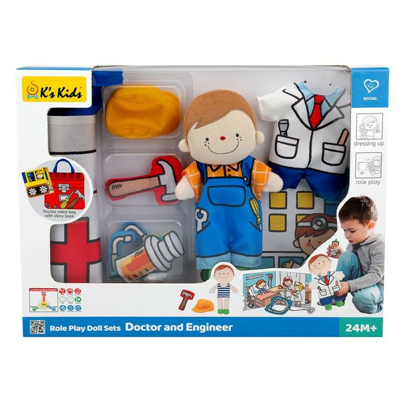 K's Kids 小穎換裝系列 – 醫生與工程師(Role Play Doll Sets – Doctor and Engineer) KA10779