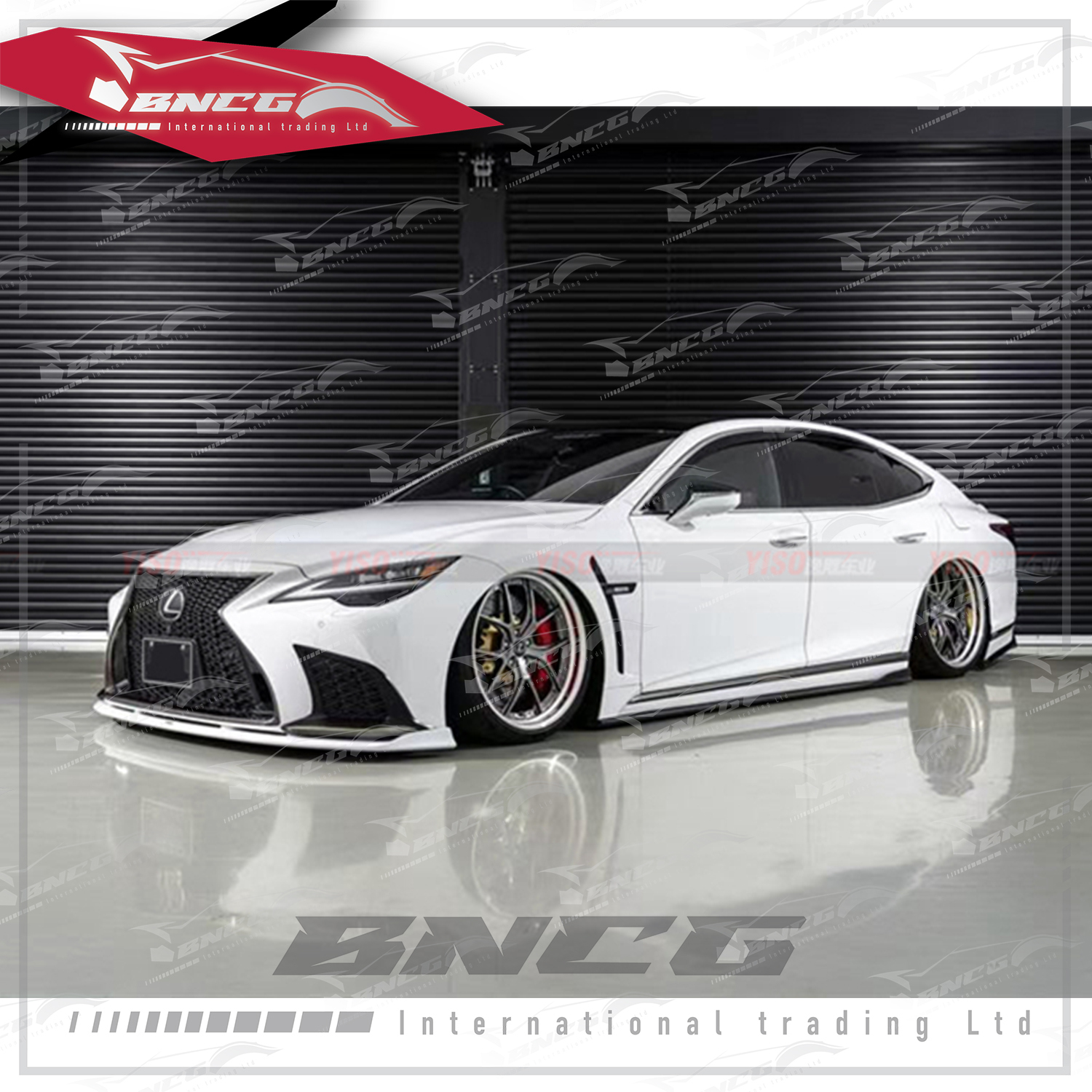 凌志 Lexus LS 改裝 碳纖維 外觀件 空力套件 Aimgain款 前後下巴 側裙 尾翼 頂翼