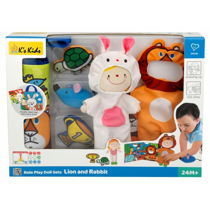 K's Kids 小瑤換裝系列 – 小白兔與獅子(Role Play Doll Sets – Lion and Rabbit) KA10781