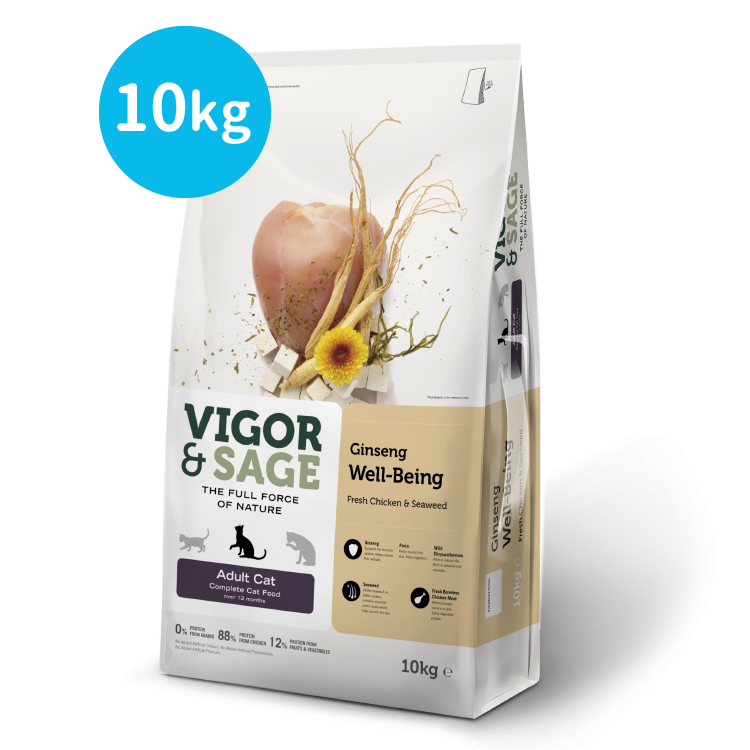 Vigor & Sage丨人參健體成貓糧 10kg