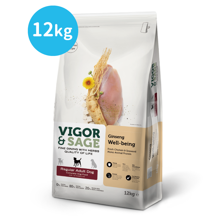 Vigor & Sage丨人參健體全犬種成犬糧 12kg