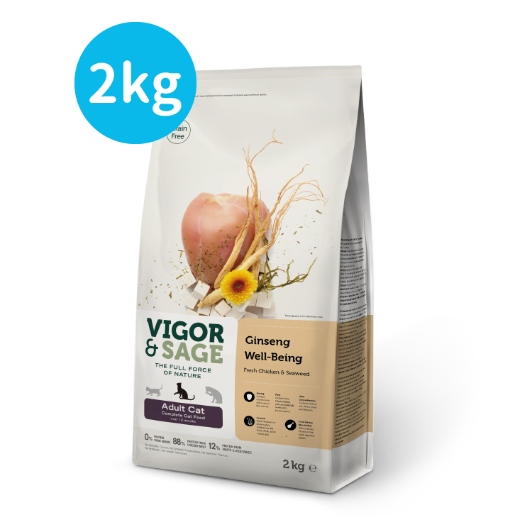 Vigor & Sage丨人參健體成貓糧 2kg