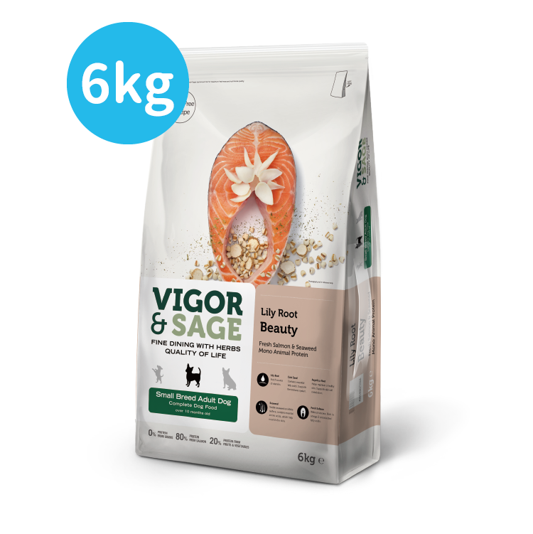 Vigor & Sage丨百合美毛小型成犬糧 6kg