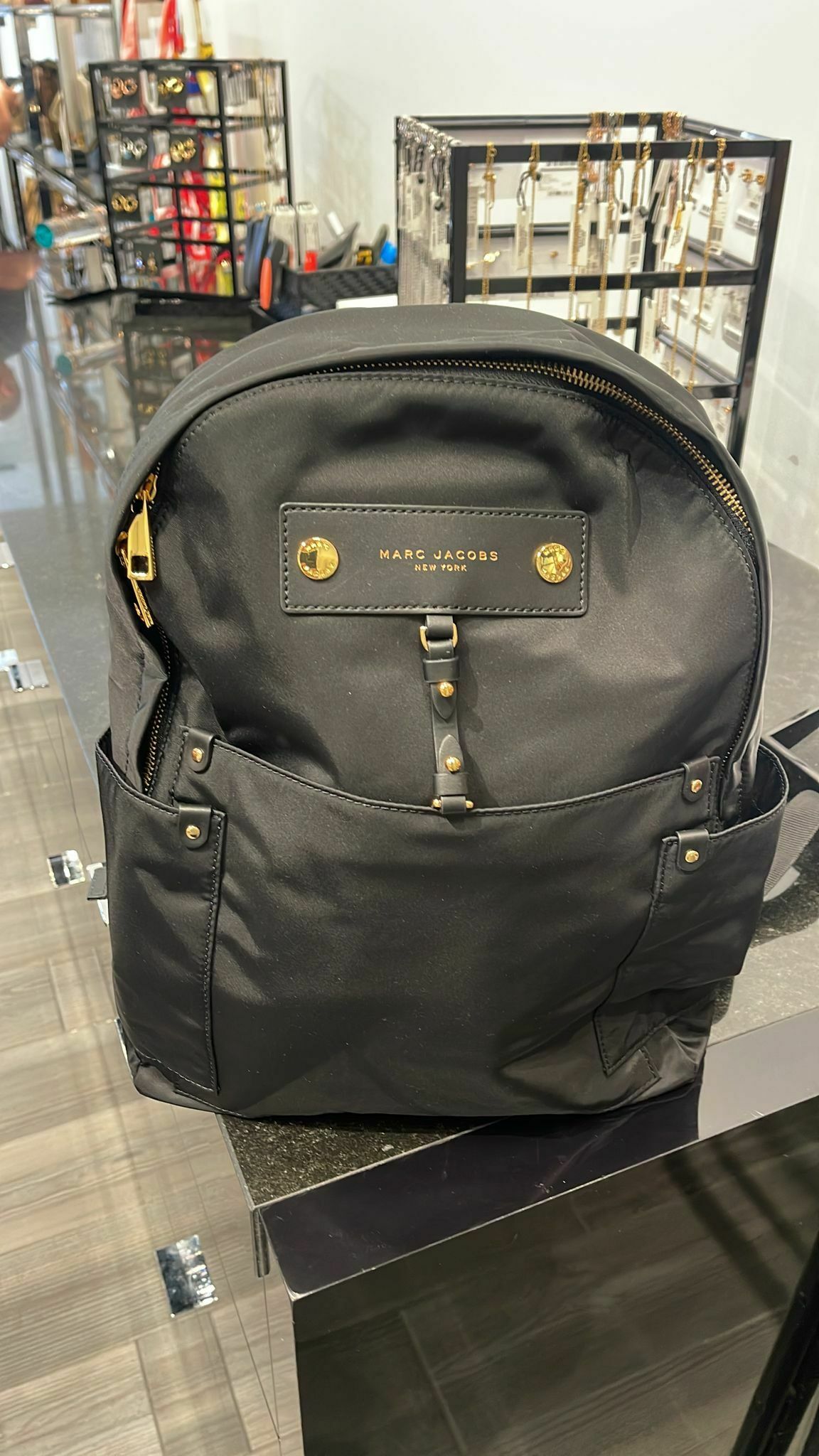 MARC JACOBS NYLON BACKPACK WITH WORDS LOGO