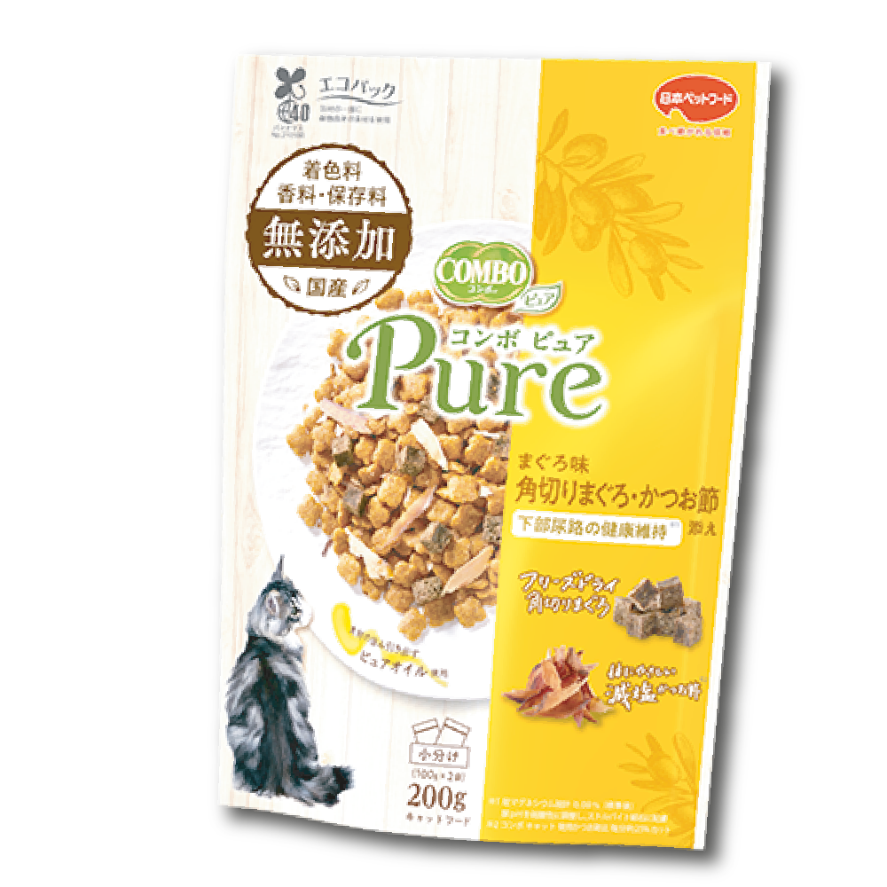 Combo⎜泌尿護理配方添加脫水吞拿角切、減鹽鰹魚片 200g (CMO-6760)