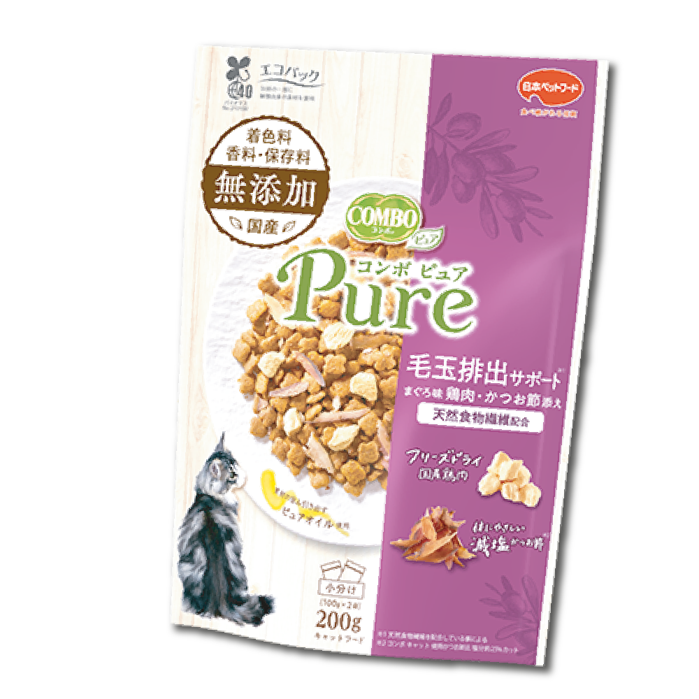 Combo｜毛球護理配方添加脫雞肉、減鹽鰹魚  200g (CMO-6784)