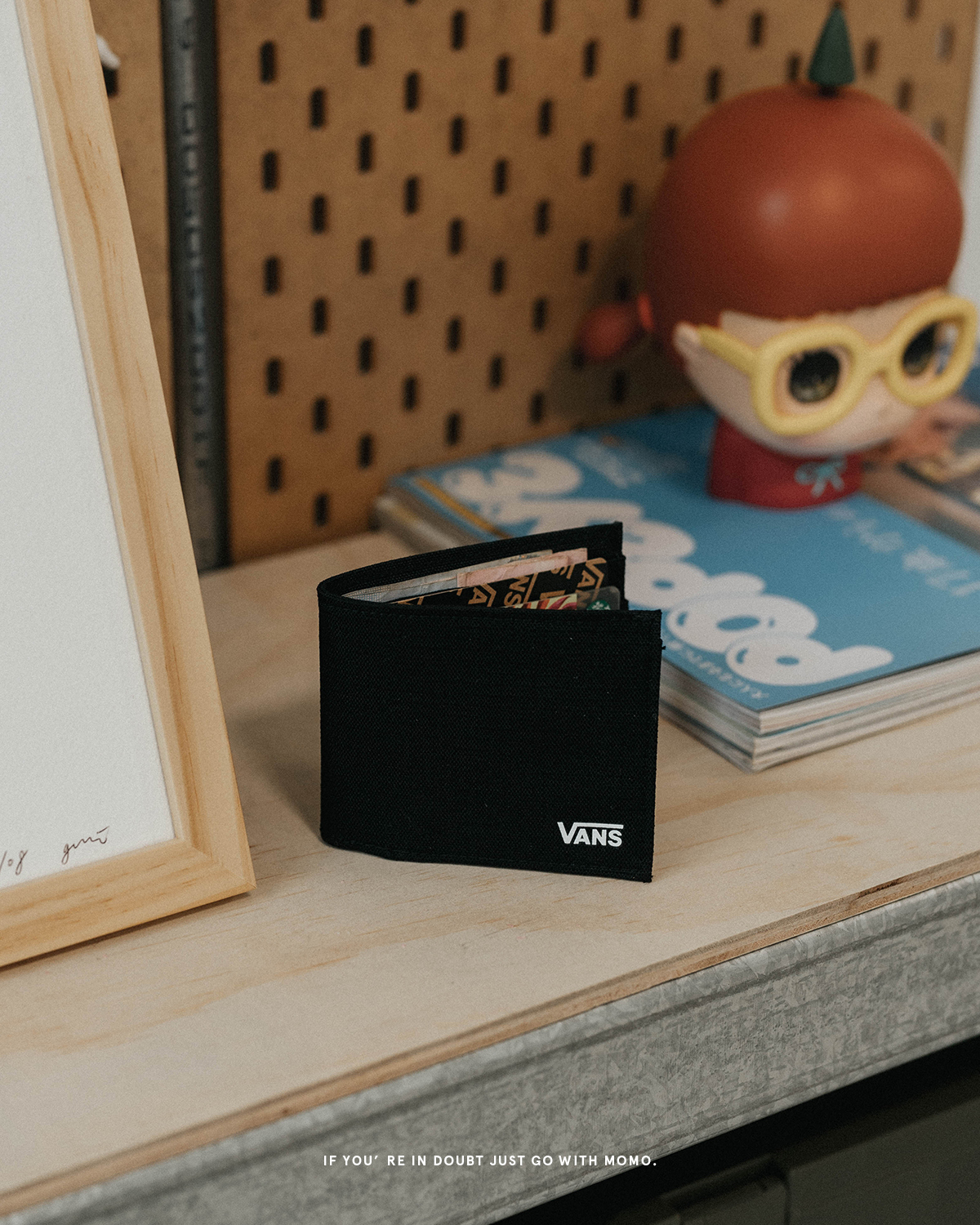 Vans Ultra Thin Wallet 帆布短夾 黑