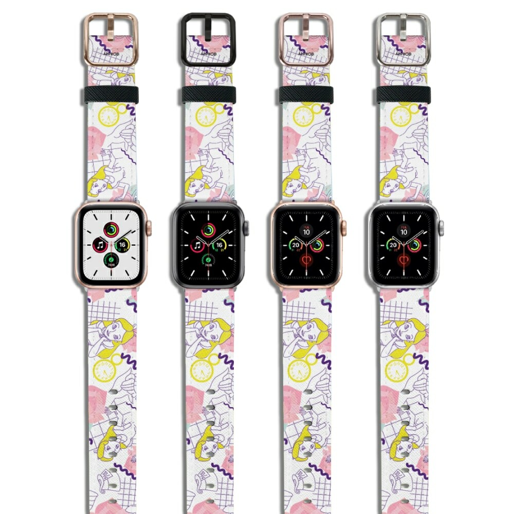 Disney-Apple Watch Band-Leather Series-Alice in the Wonderland
