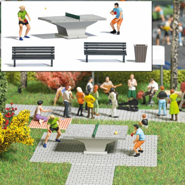 Busch 7843 HO規 Tischtennis 公園乒乓球