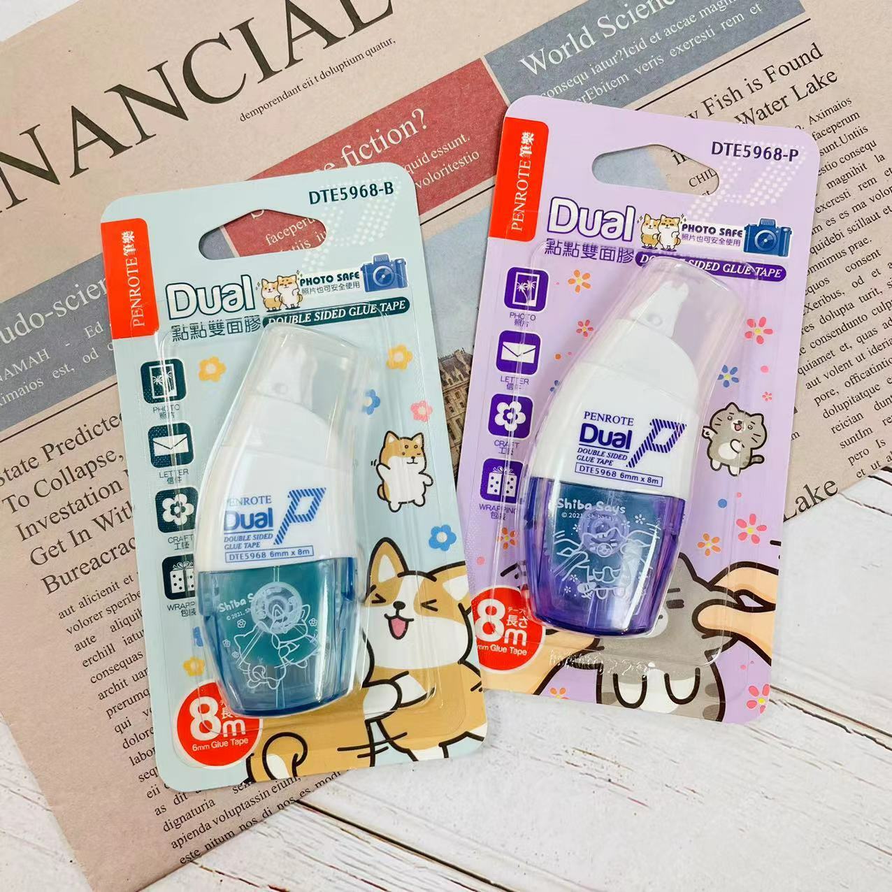 【PENROTE筆樂】柴語錄點點雙面膠