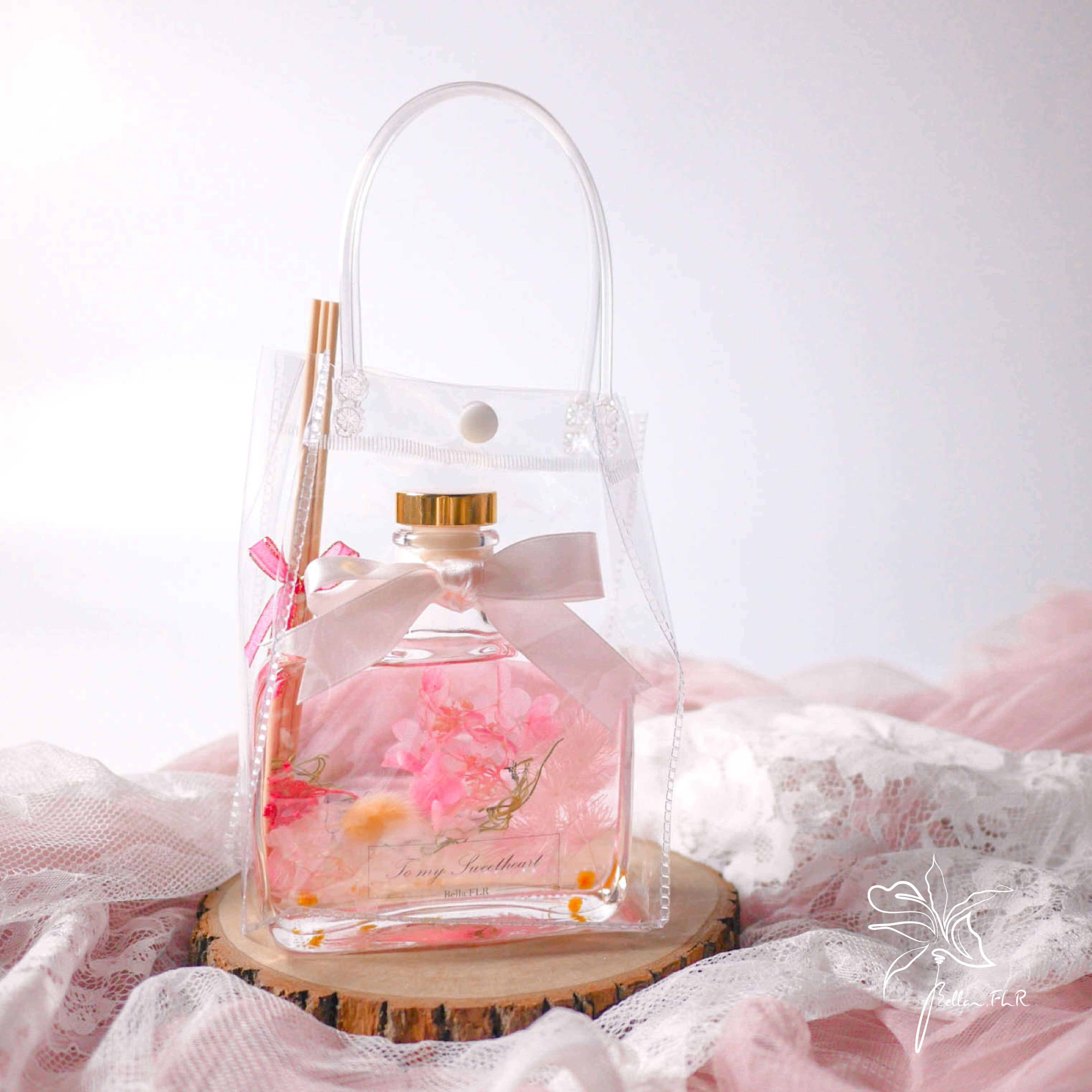 【瓶中花園】浮游花擴香瓶-200ml / 長寬瓶款