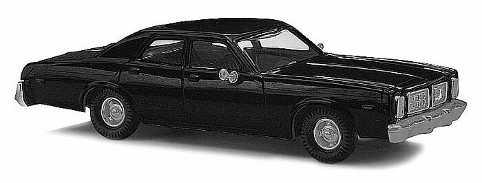 Busch 89120  HO 1976 Dodge Monaco Sedan- Assembled -- Black