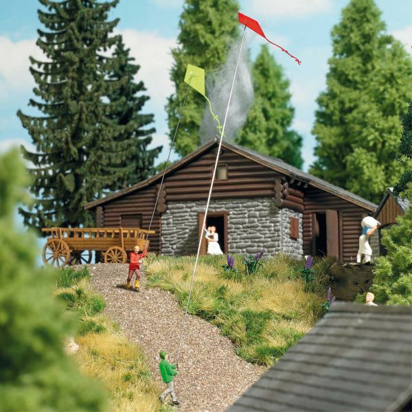 Busch 7866 HO規 Drachensteigen 放風箏的人